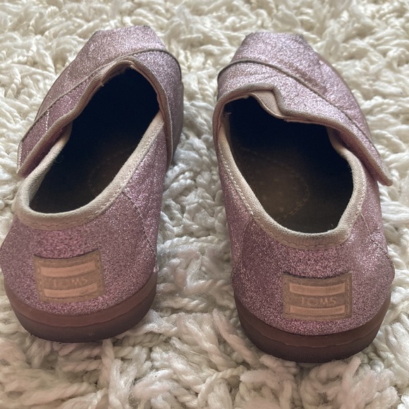 TOMS Sparkle Glitter Shoe Purple Pink Size 11 - Picture 5 of 12